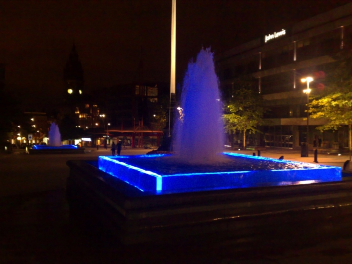 Barkers Pool at Night